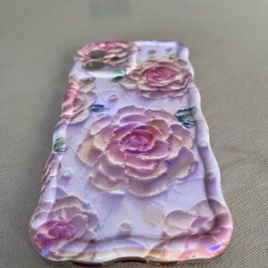 Floral Phone Case - Pink and Purple